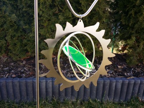 Windspiel fluoreszierend Sirius grün 150mm