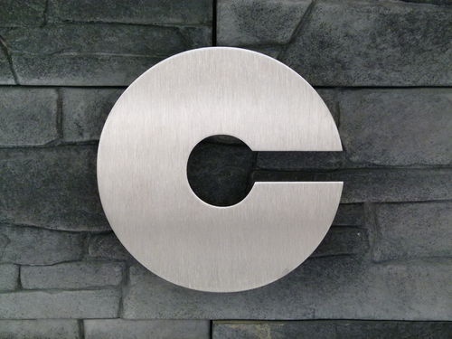 Hausnummer Edelstahl Bauhaus Ziffer c 200mm